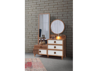 Chambre à coucher commode avec miroir en bois meuble luxe meuble 2 pièces ensemble neuf